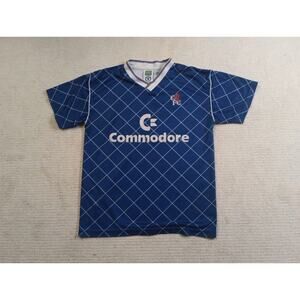 1987 - 1989 Chelsea Home Football Shirt Jersey by Score Draw Mens Medium w/flaws